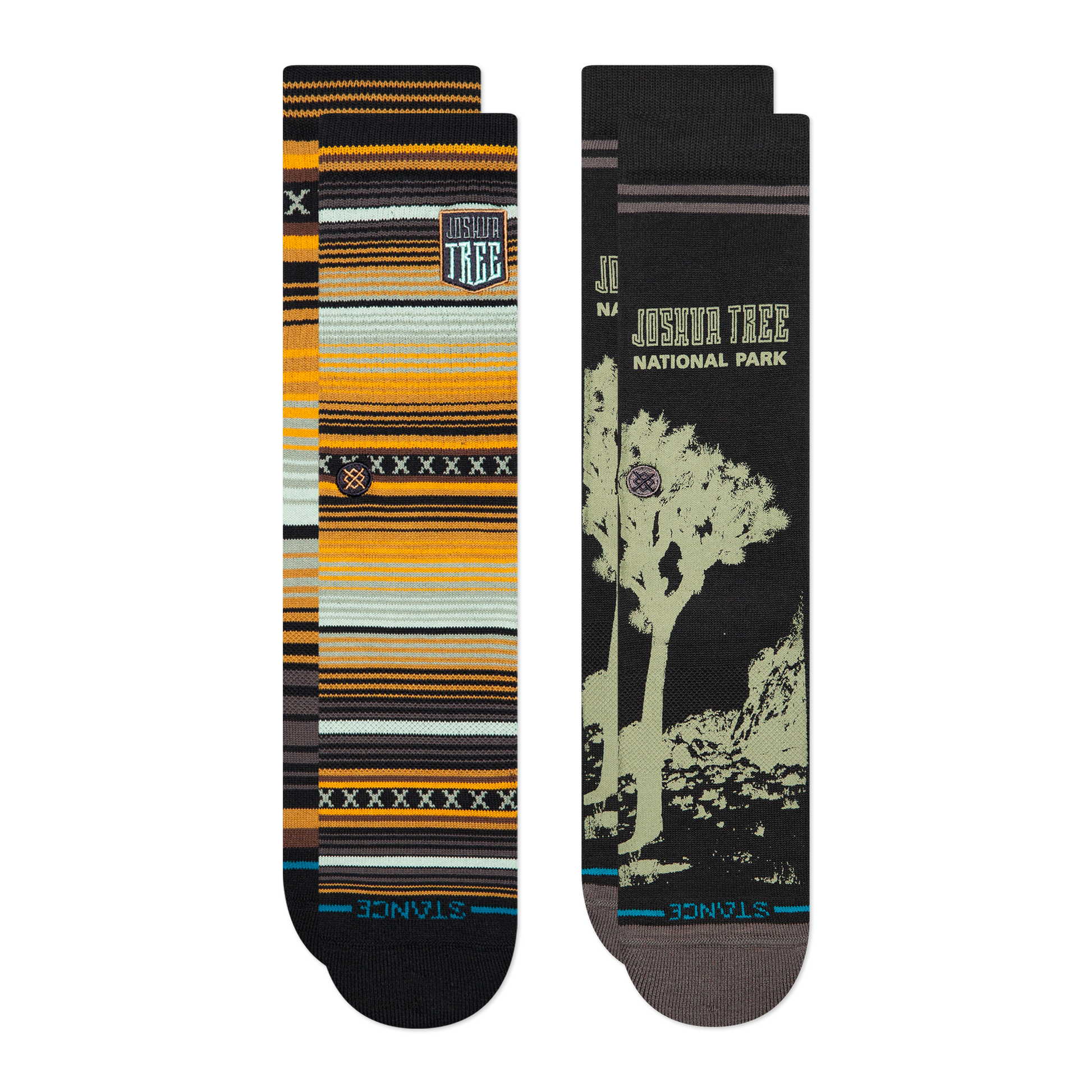 Stance National Parks Crew Sock 2 Pack Gold