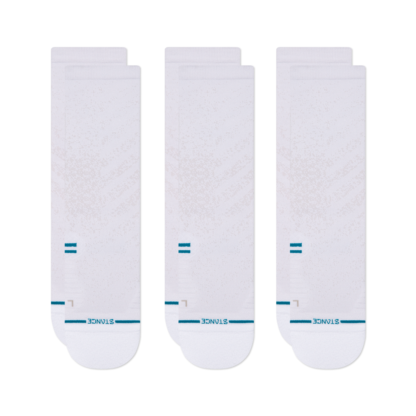 Stance Run Light Crew Socken 3er Pack Weiss