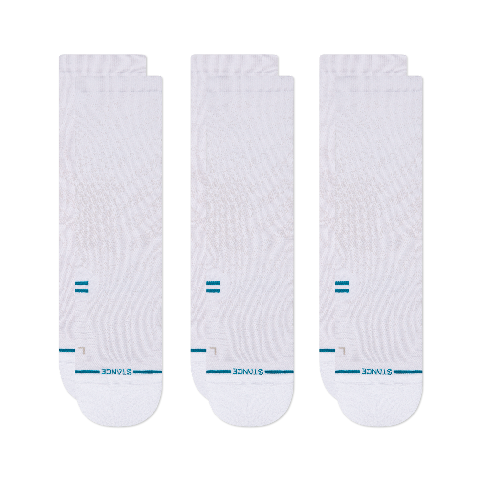 Stance Run Light Crew Socken 3er Pack Weiss