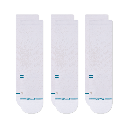 Stance Run Light Crew Socken 3er Pack Weiss
