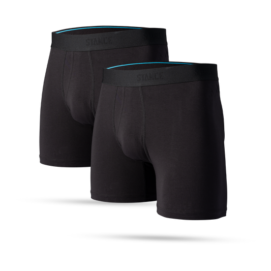 Stance Staple Boxer Brief Wholester 2er Pack Schwarz