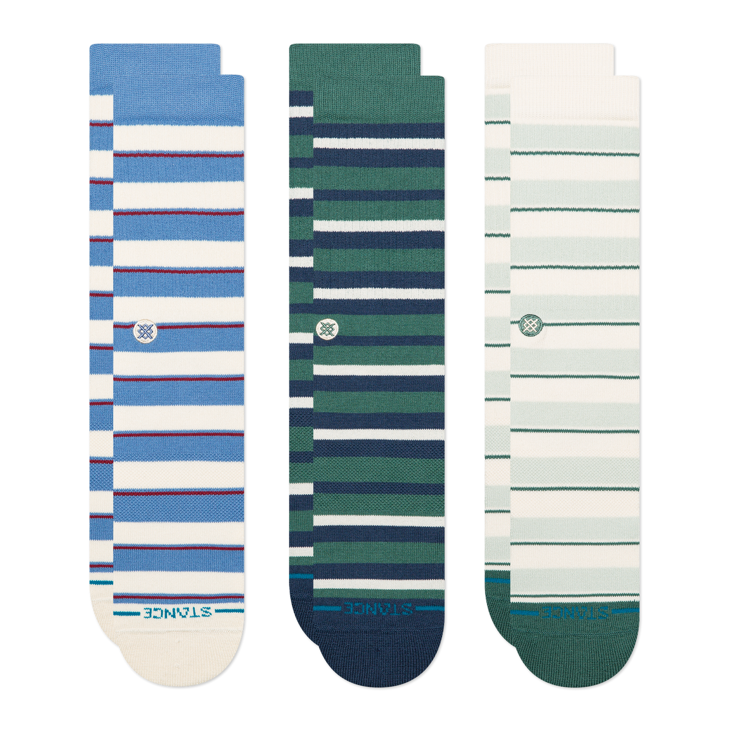 STRIPED CREW SOCKEN 3ER PACK