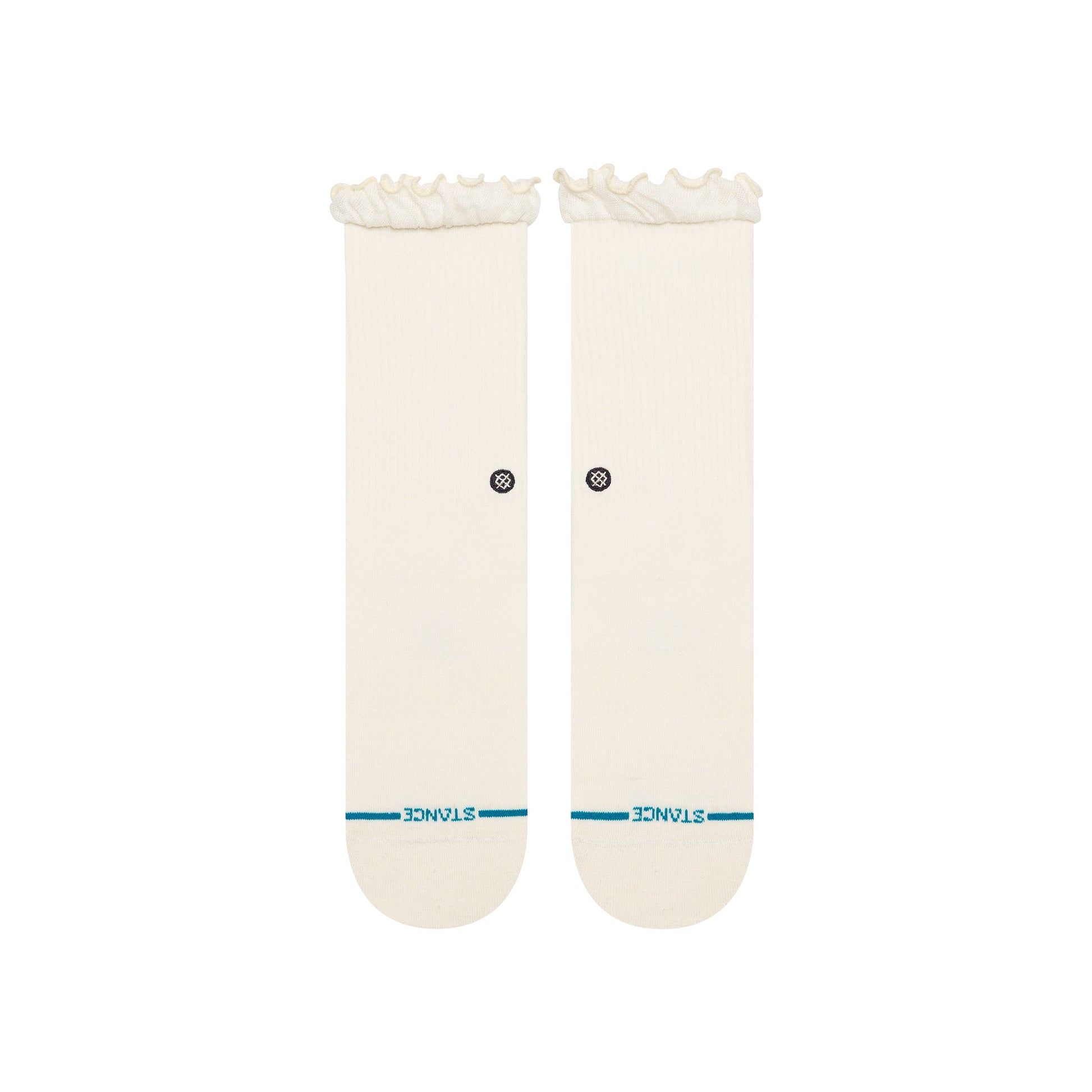 Stance Kids Ruffle Icon Crew Sock Ivory