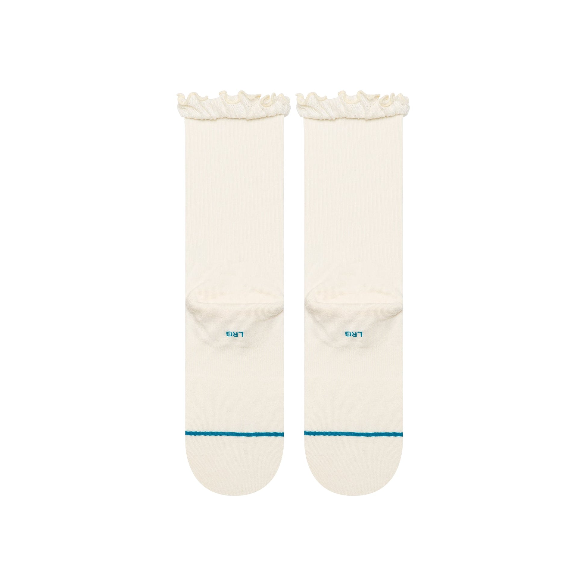 Stance Kids Ruffle Icon Crew Sock Ivory