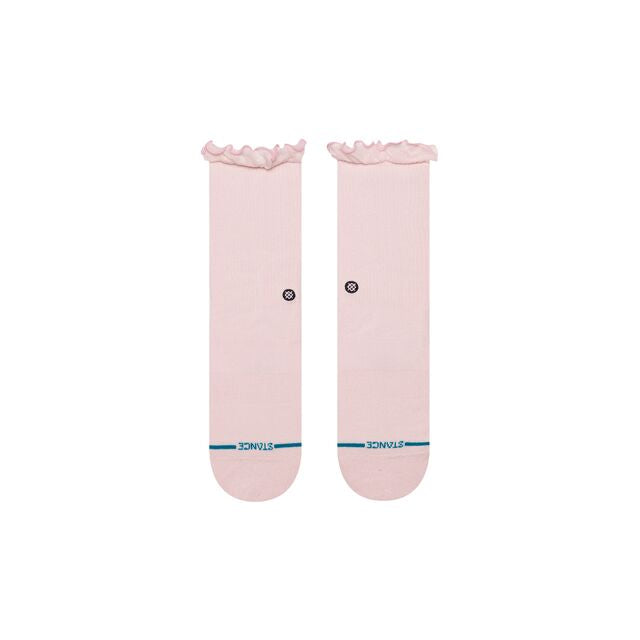 Stance Kids Ruffle Icon Crew Sock Pink