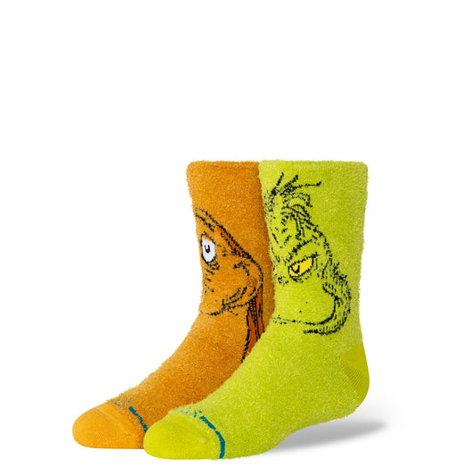 Stance Grinch And Max Socken Für Kinder  Grün 