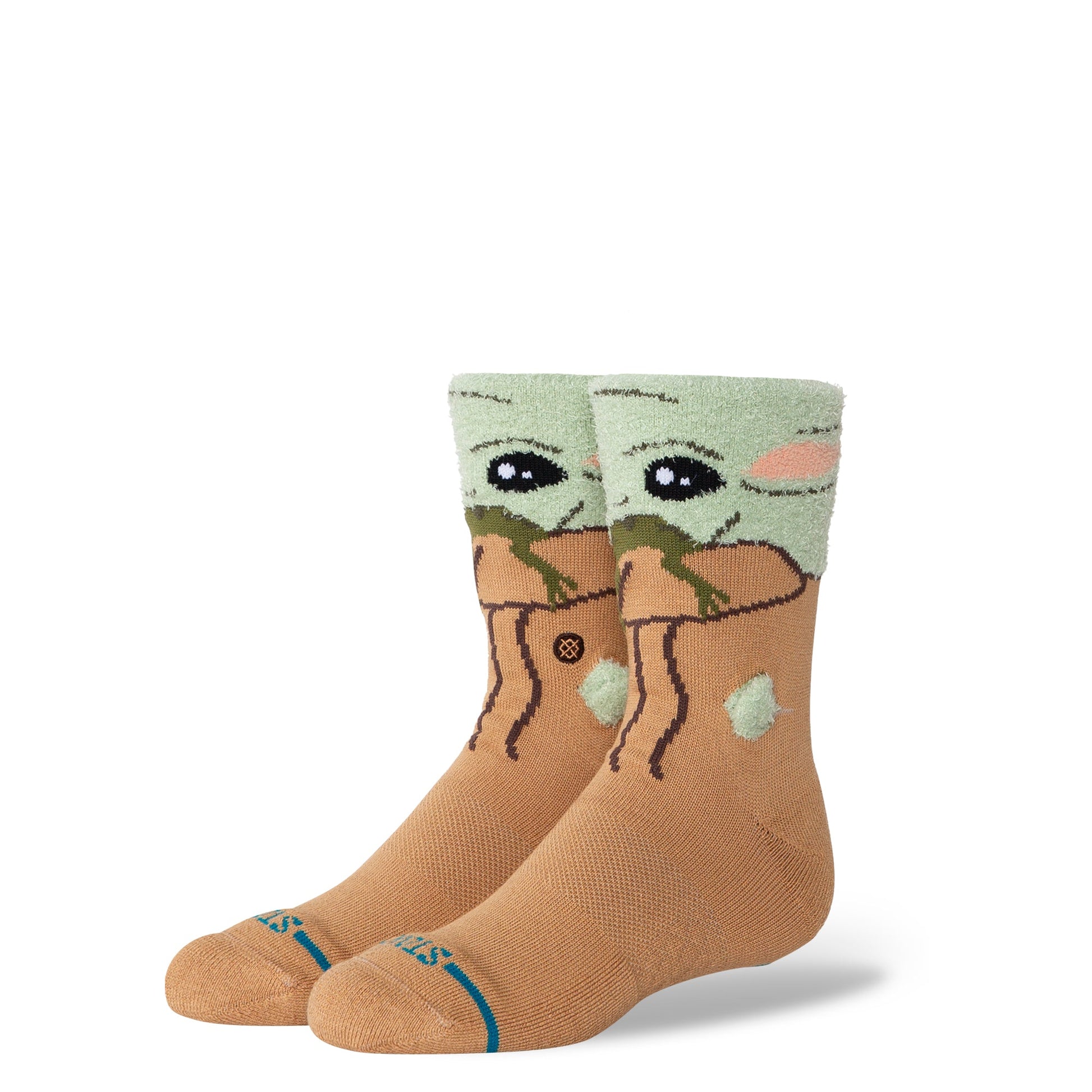 Stance Grogu Hungry Kids Crew Sock Green
