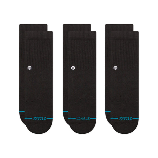 Stance Icon Crew Socken Für Kinder 3Er Pack Schwarz