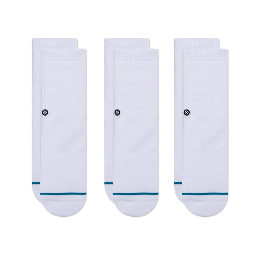 Stance Icon Crew Socken Für Kinder 3Er Pack Weiß
