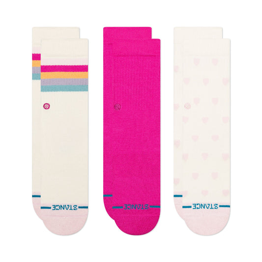 Stance Hearts Socken Für Kinder 3Er Pack Elfenbein