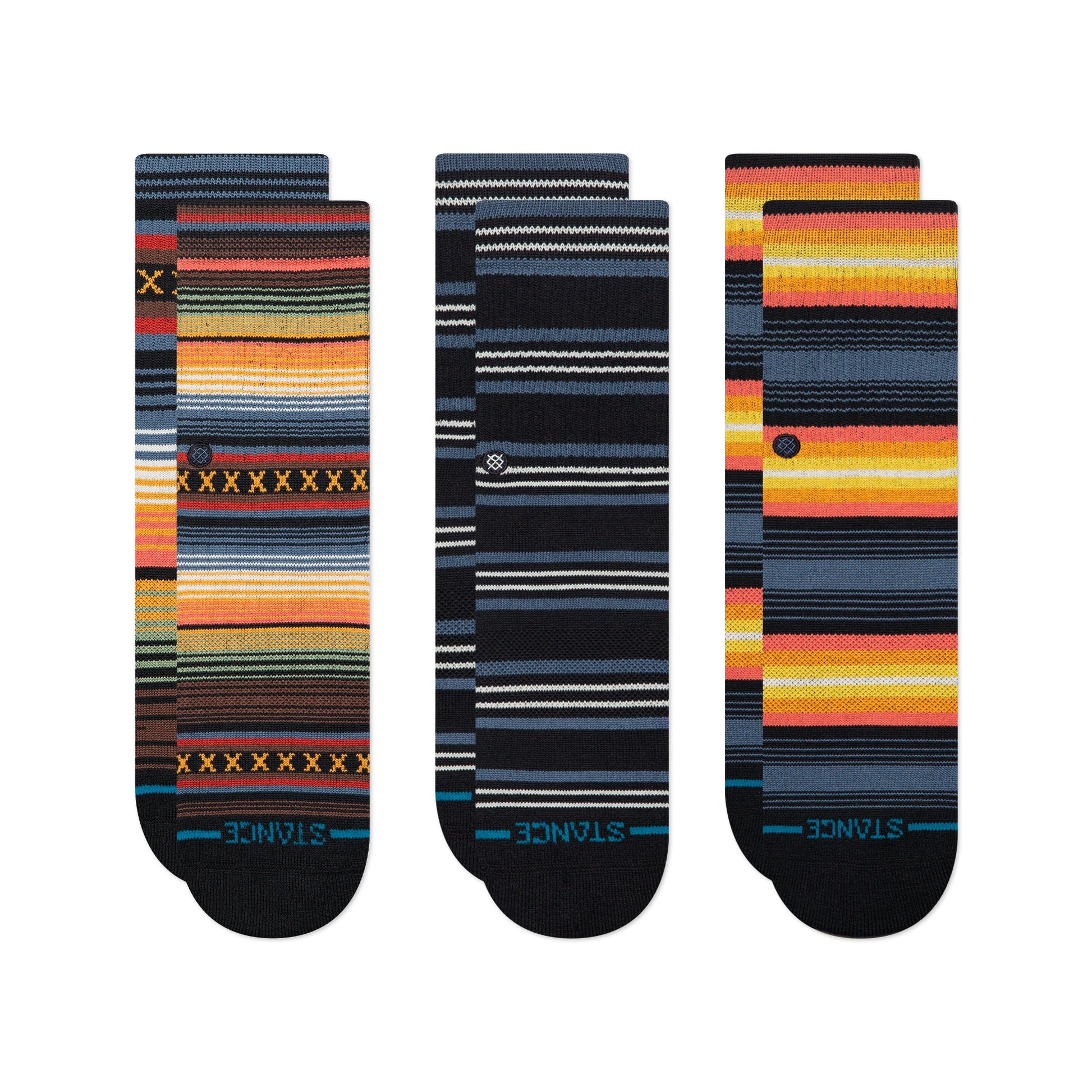 Stance Kids Serape Sock 3 Pack Black