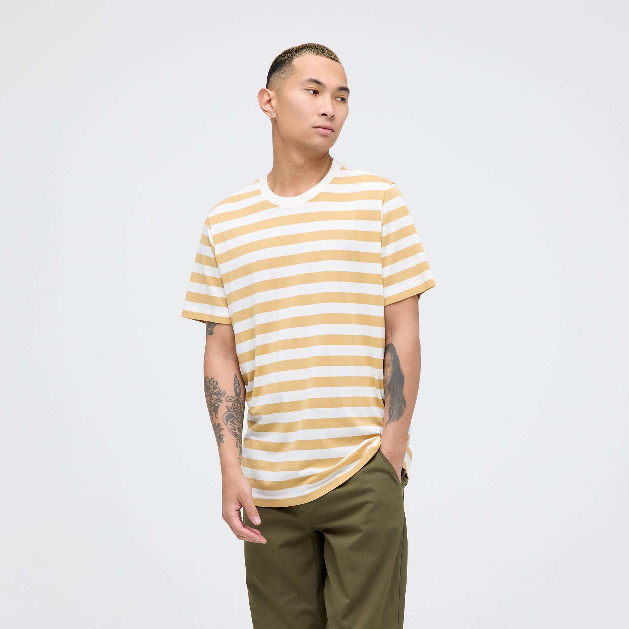 Stance Premiere Tee Khaki Canvas |model
