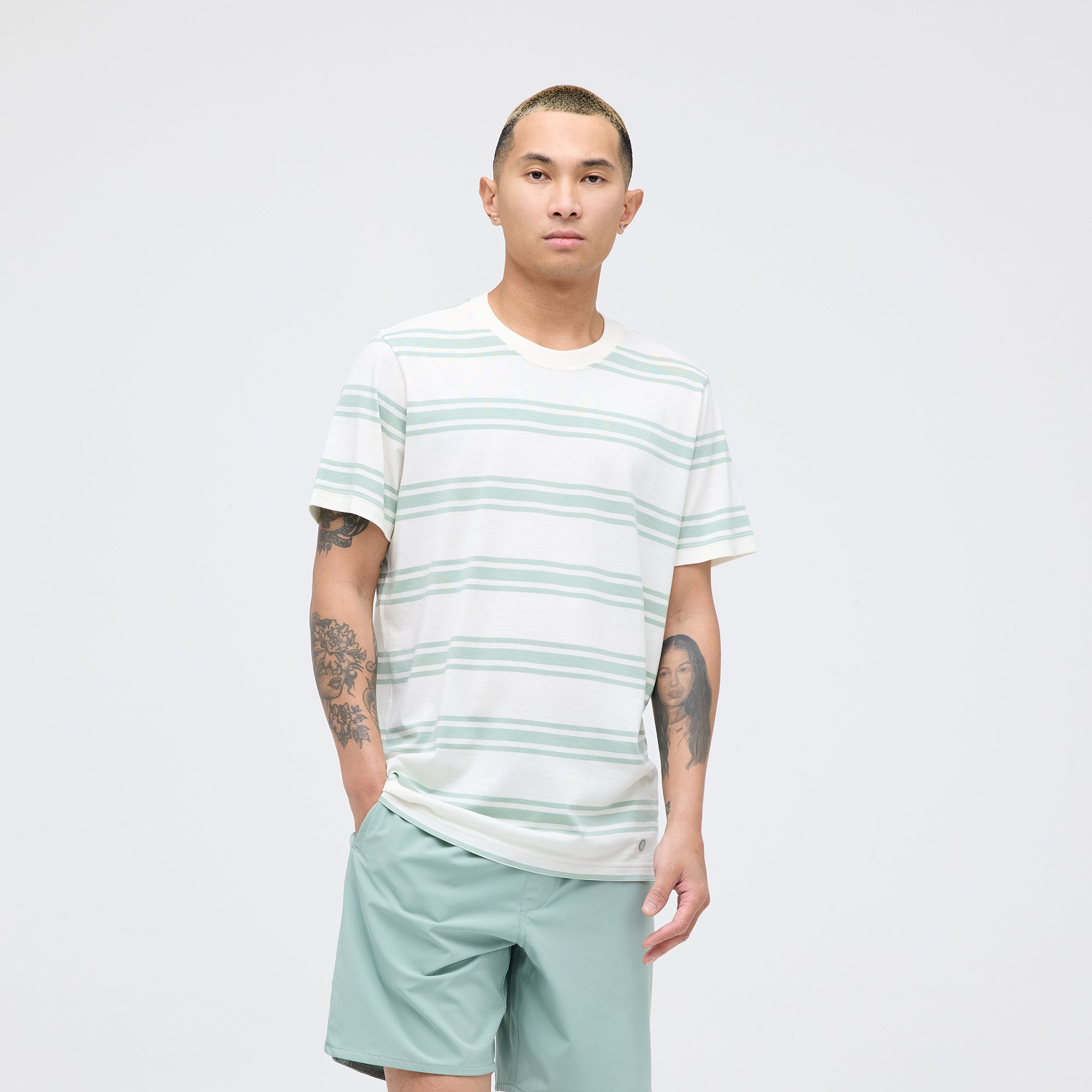 Stance Premiere Tee Sea Green |model