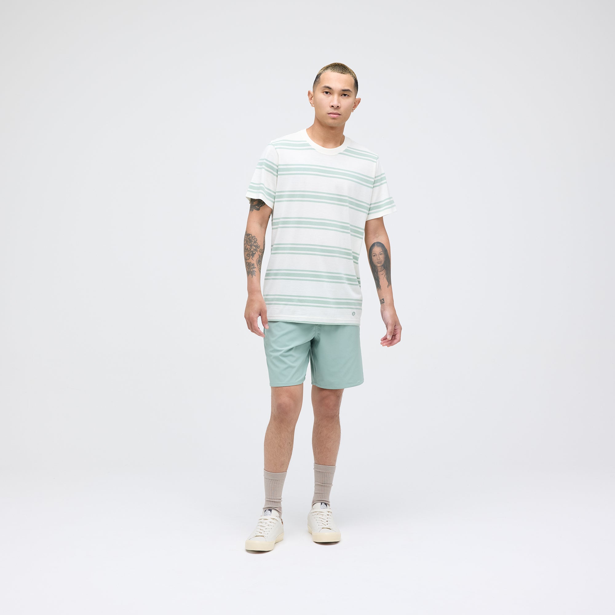Stance Premiere Tee Sea Green |model