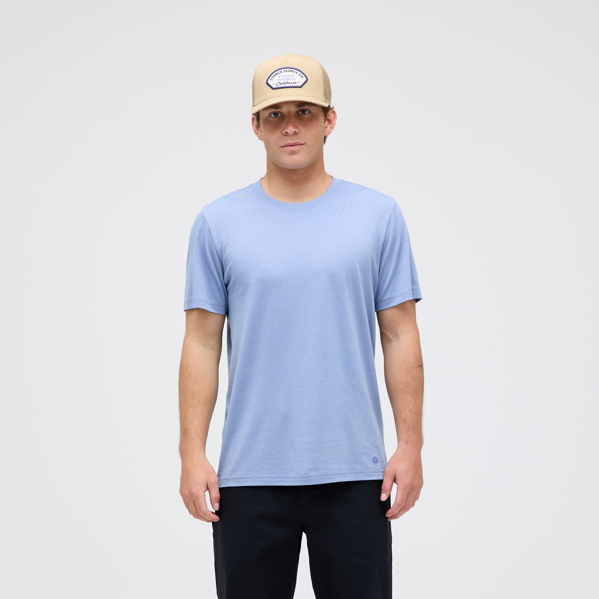 Stance Premiere Tee Stone Blue |model