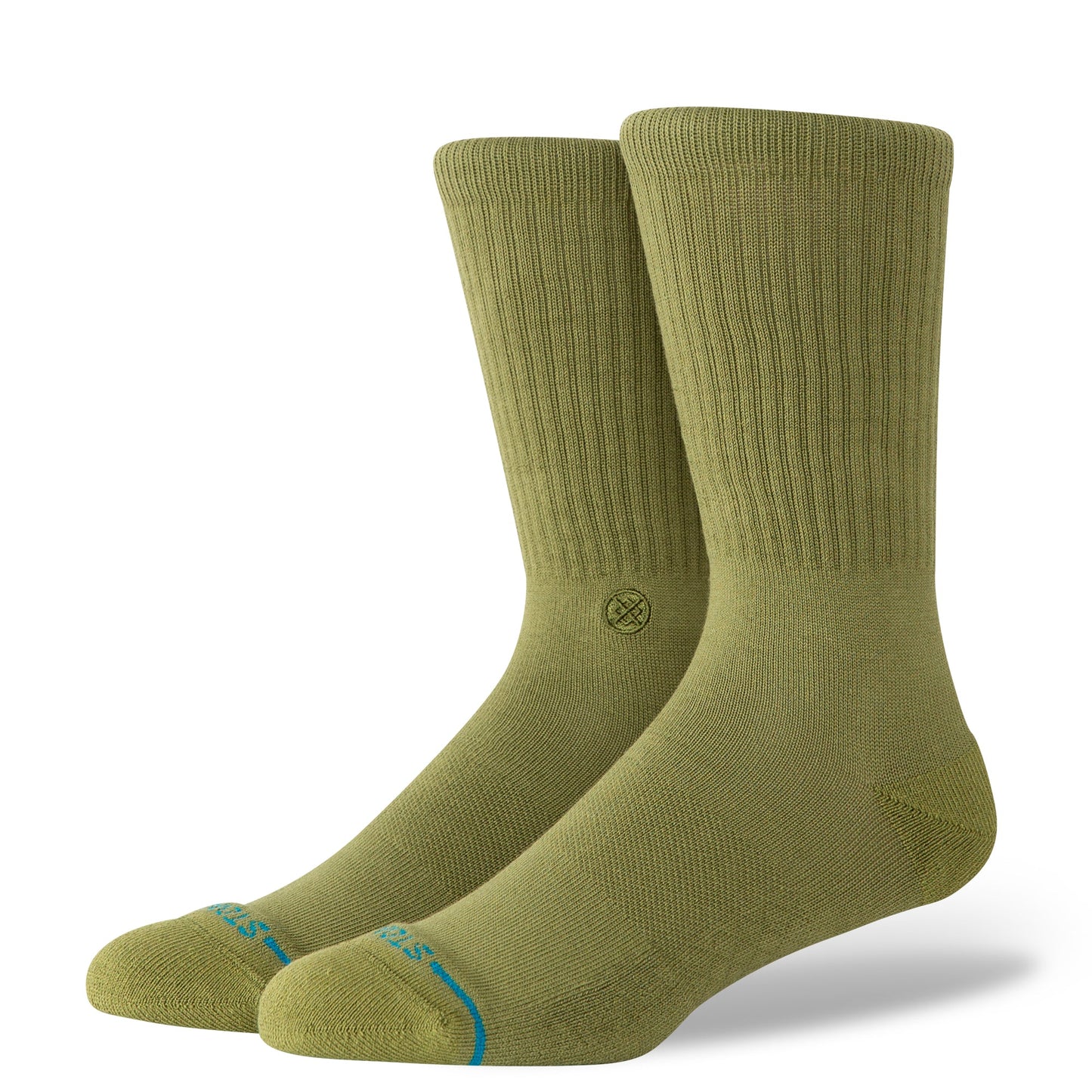 Stance Icon Crew Socken Olivgrün