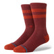 Stance Joven Crew Socken Rostrot