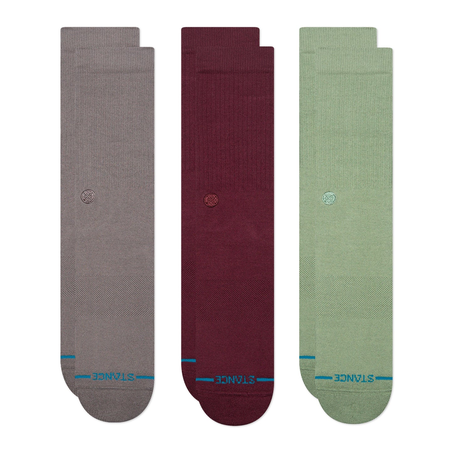 Stance Icon Socken 3Er Pack Dunkelgrau 