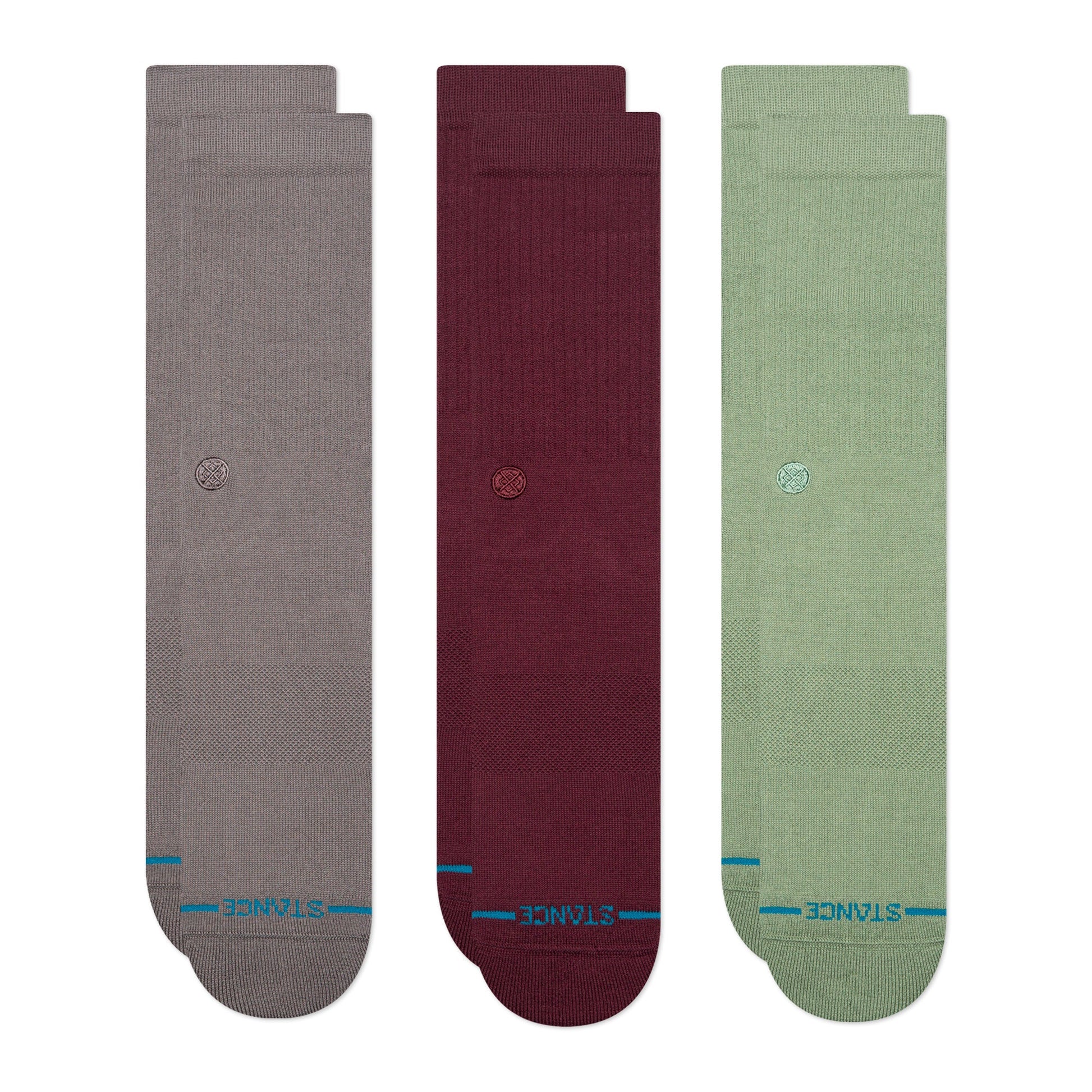 Stance Icon Socken 3Er Pack Dunkelgrau 