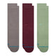Stance Icon Socken 3Er Pack Dunkelgrau 