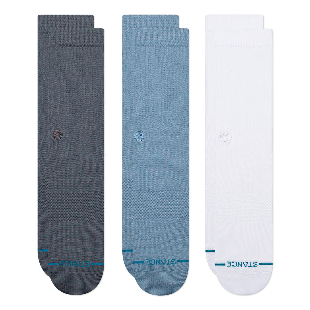 Stance Icon Crew Sock 3 Pack Turbulence