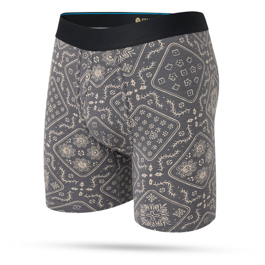 Stance It Is Paisley Boxer Brief Wholester Kordelzug In Grau