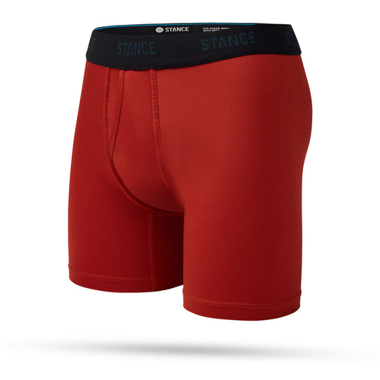 Stance Solid Performance Boxer Brief Wholester Dunkelrot