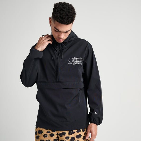 Stance Complex Anorak Schwarz |model