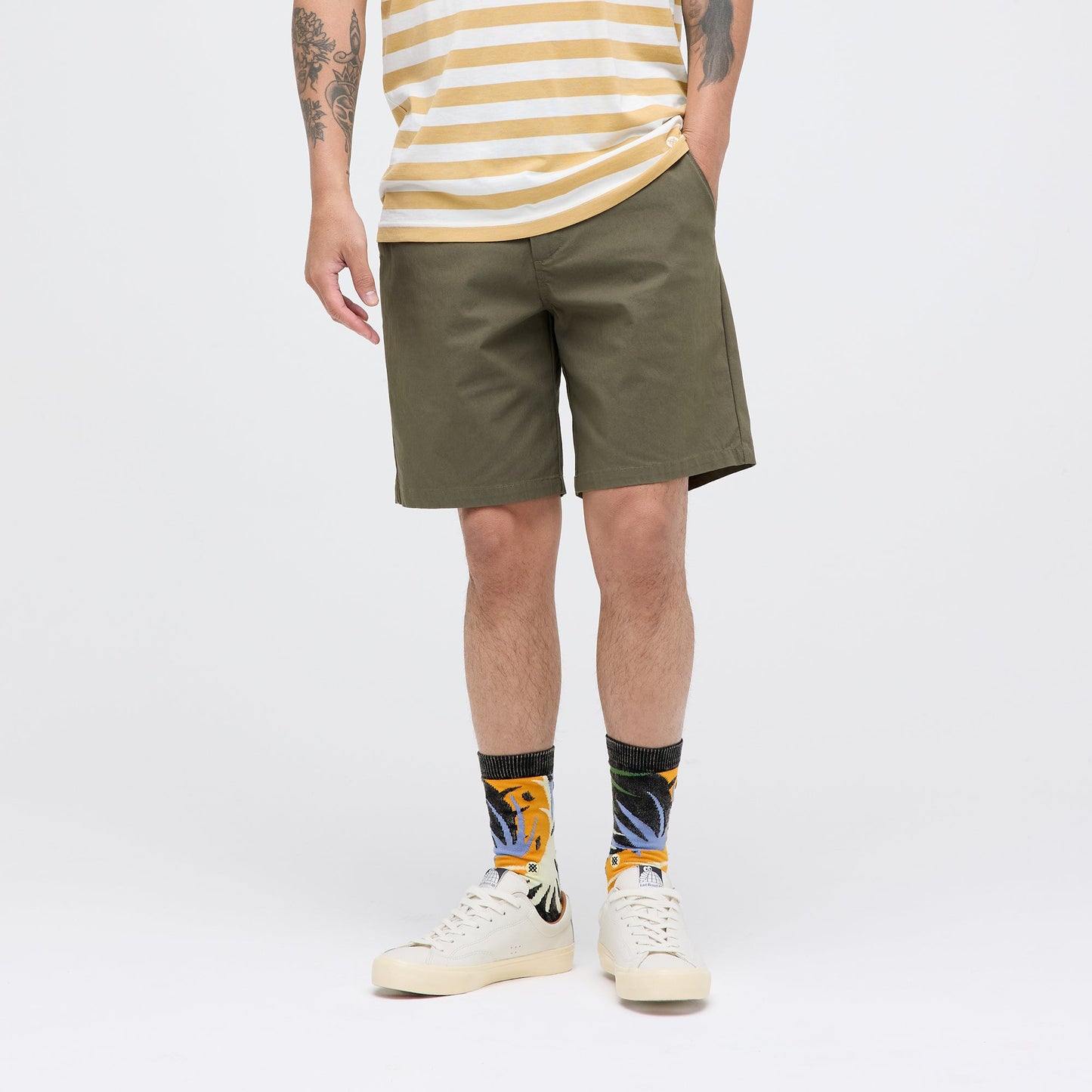 Stance Compound Chino Shorts Olivgrün