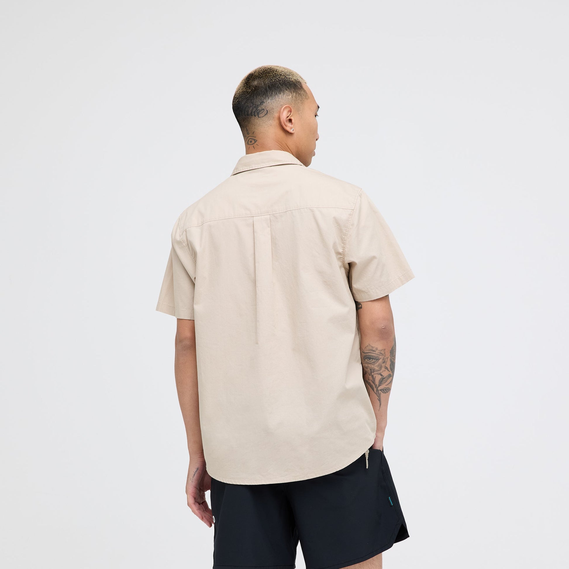 Stance Bales Geknöpftes T-Shirt Kordelzug In Grau