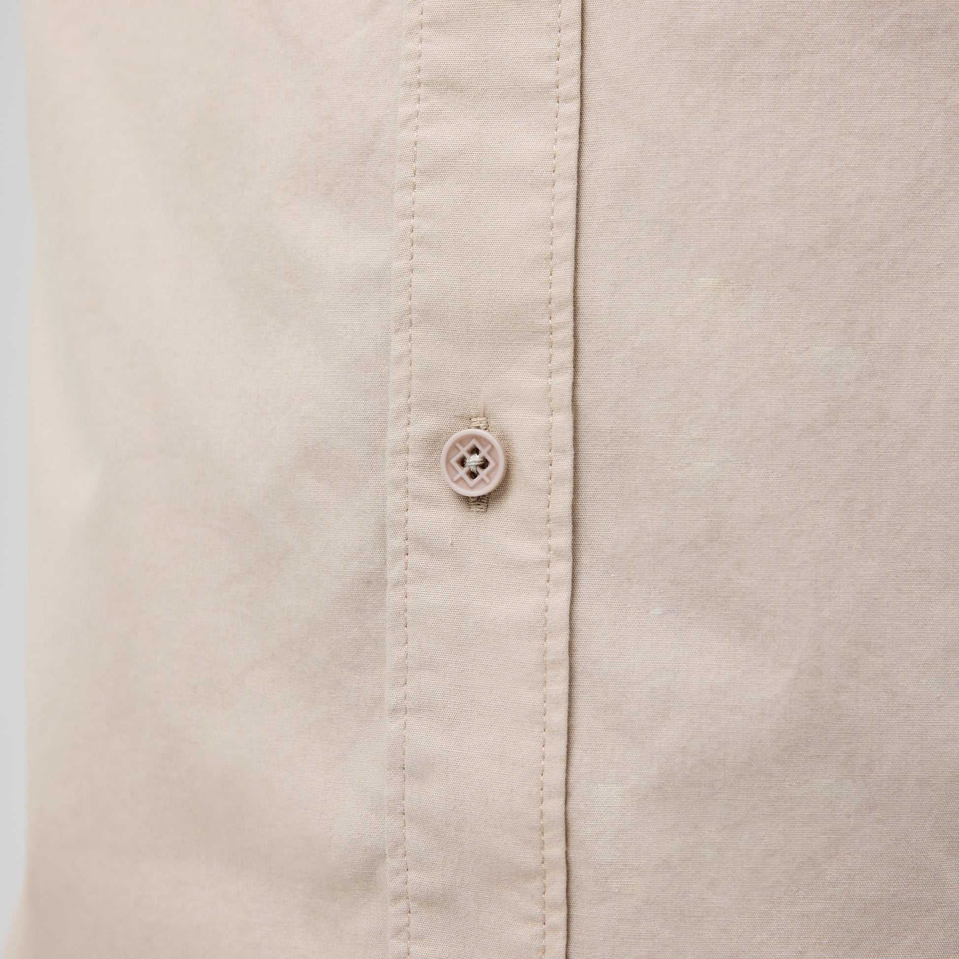 Stance Bales Button Up T-Shirt String Grey |model