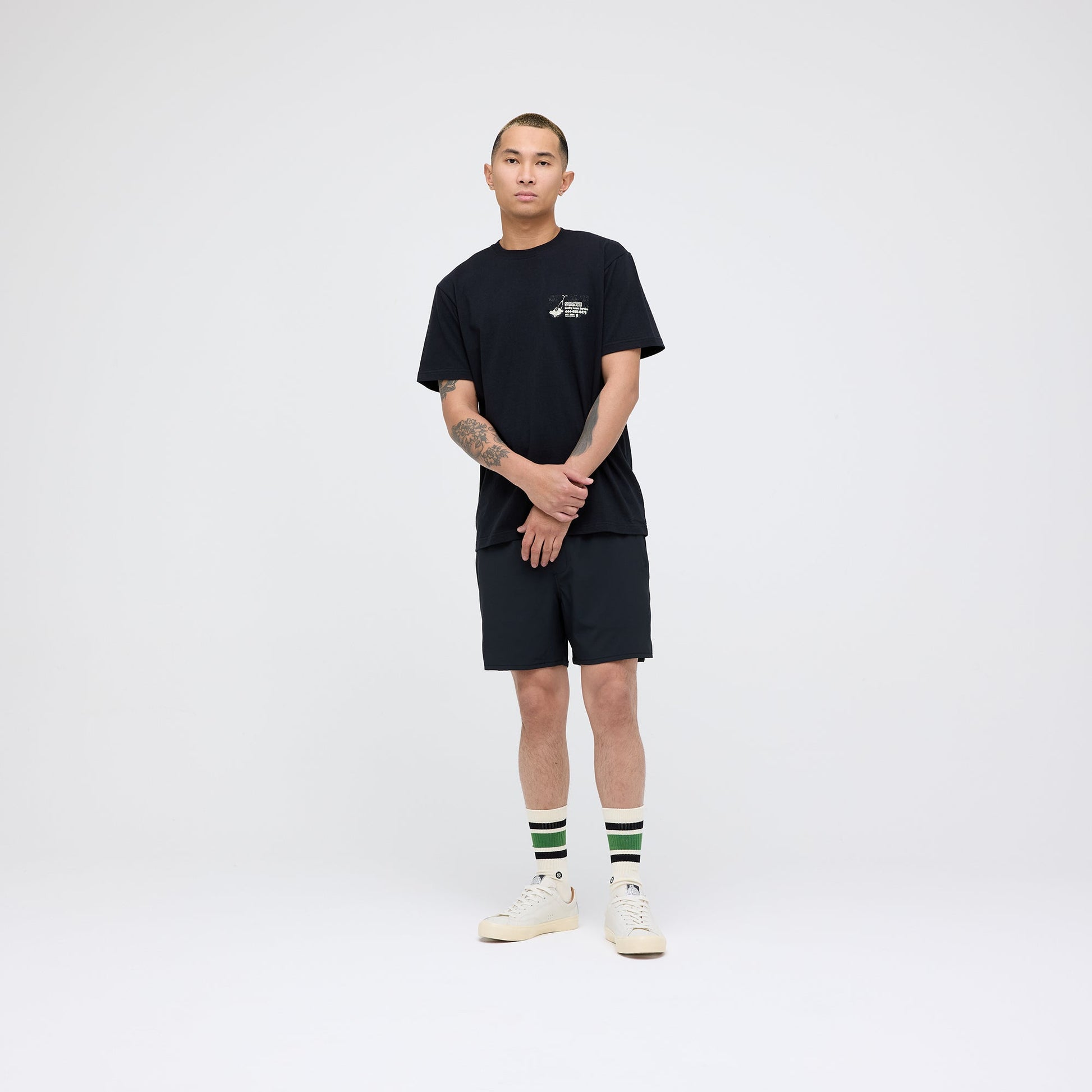Stance Complex Hybrid Shorts 5" Schwarz