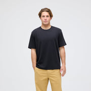 Stance Studio Organic Cotton Tee Washed Black |model