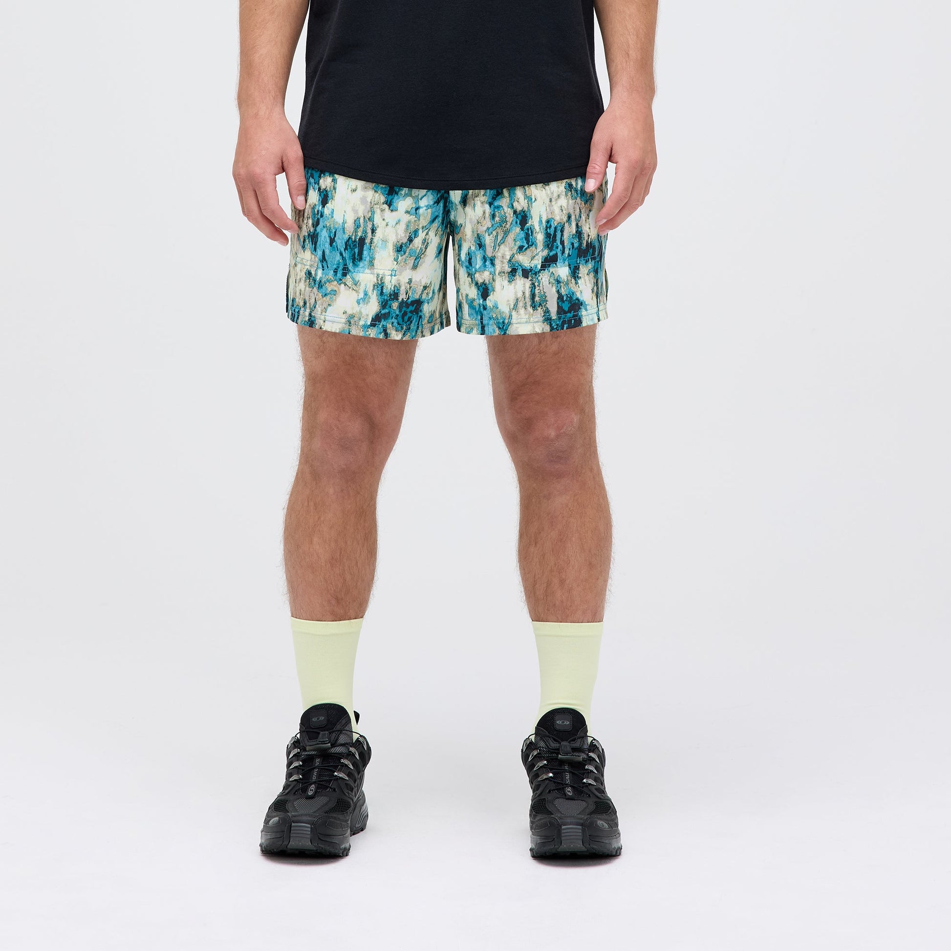 Stance Strike Run Shorts Blaugrün/Camouflage