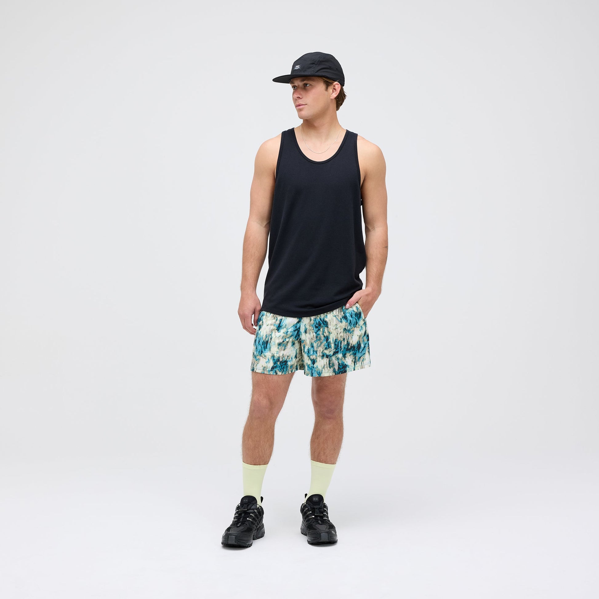 Stance Strike Run Shorts Blaugrün/Camouflage