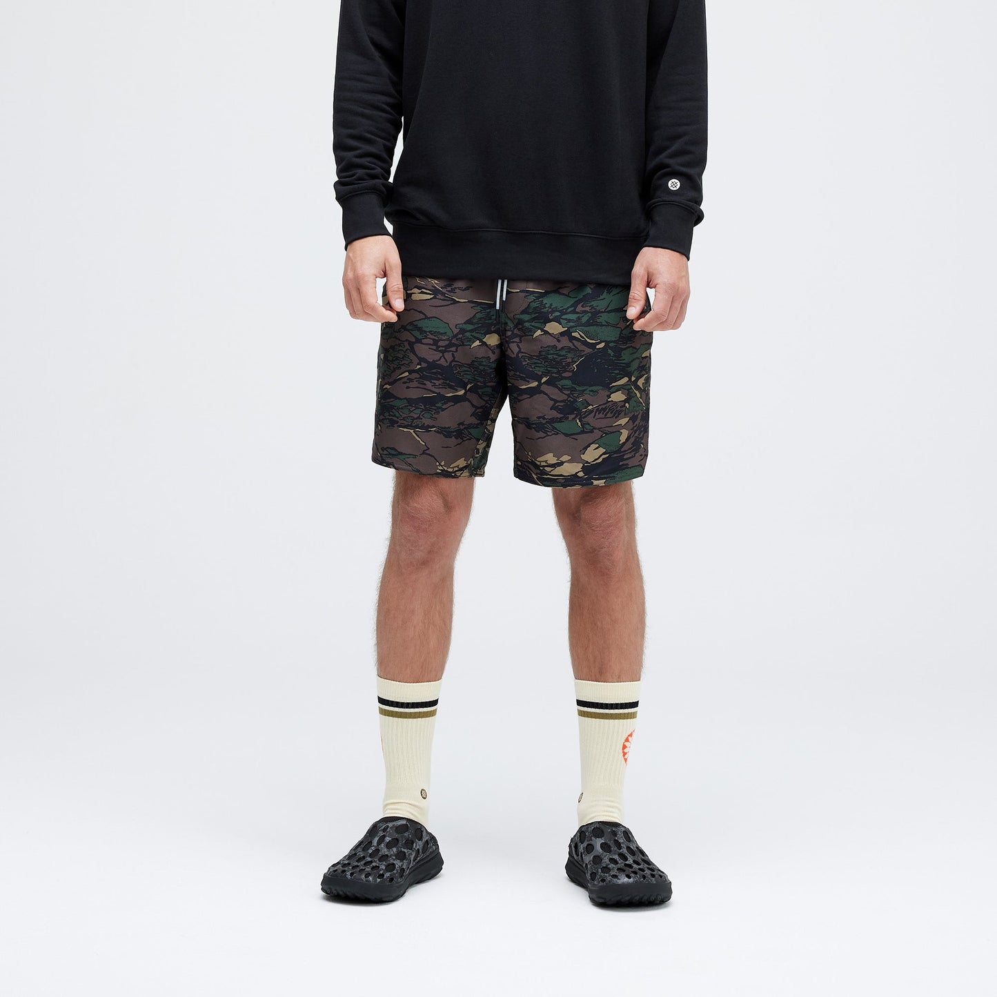 Stance Complex Athletic Shorts 7&quot; Grüne Camouflage |model