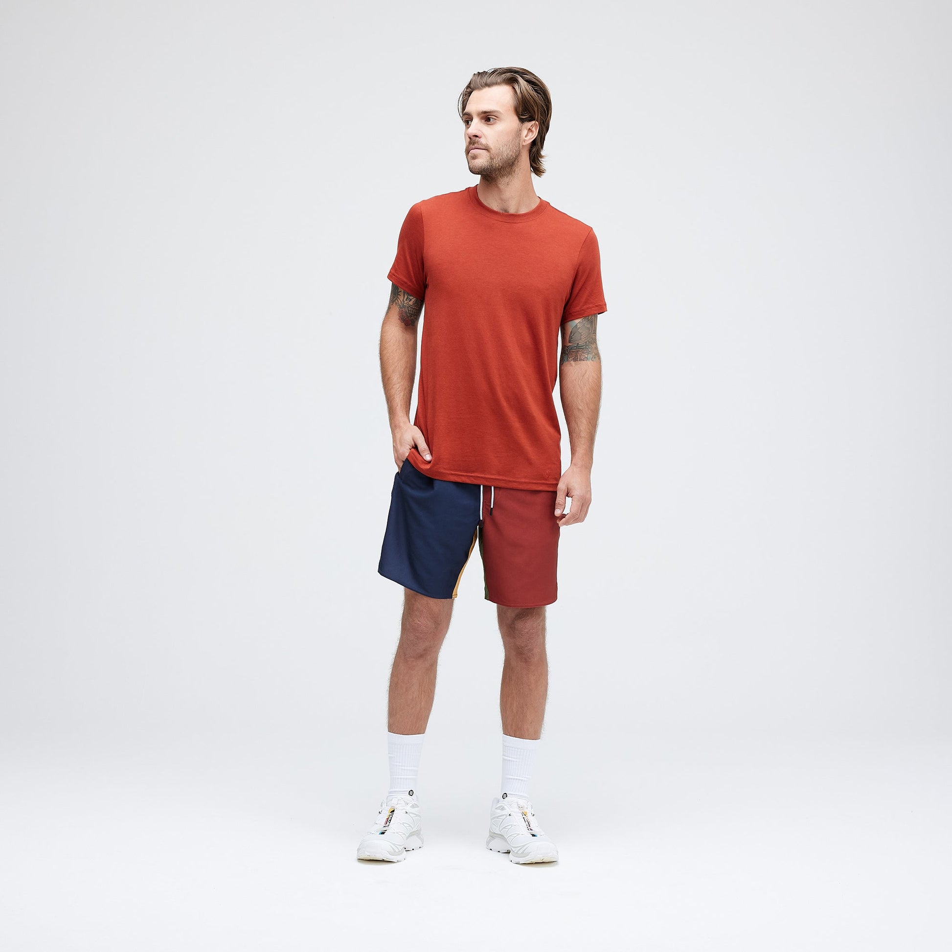 Stance Complex Athletic Shorts 7" Portwein |model