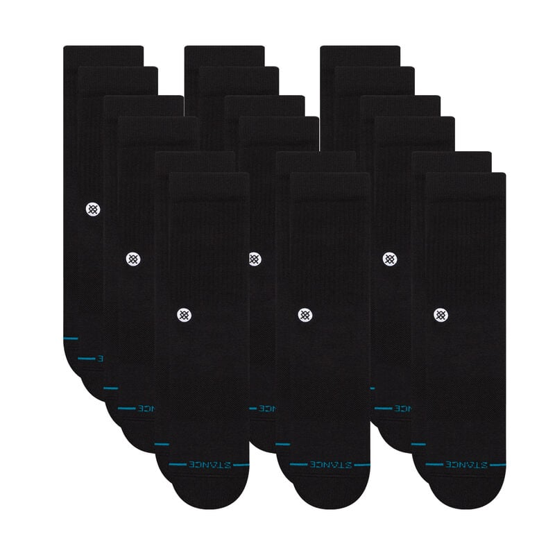 Stance ICON CREW SOCKEN 9ER PACK Schwarz