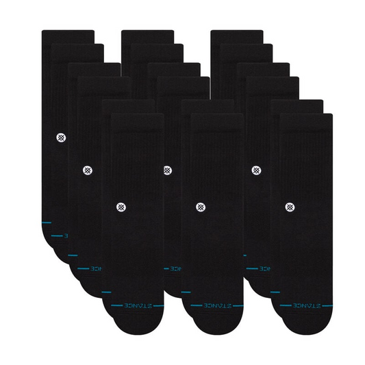 Stance ICON CREW SOCKEN 9ER PACK Schwarz