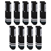 Stance OG Crew Sock 9 Pack Black