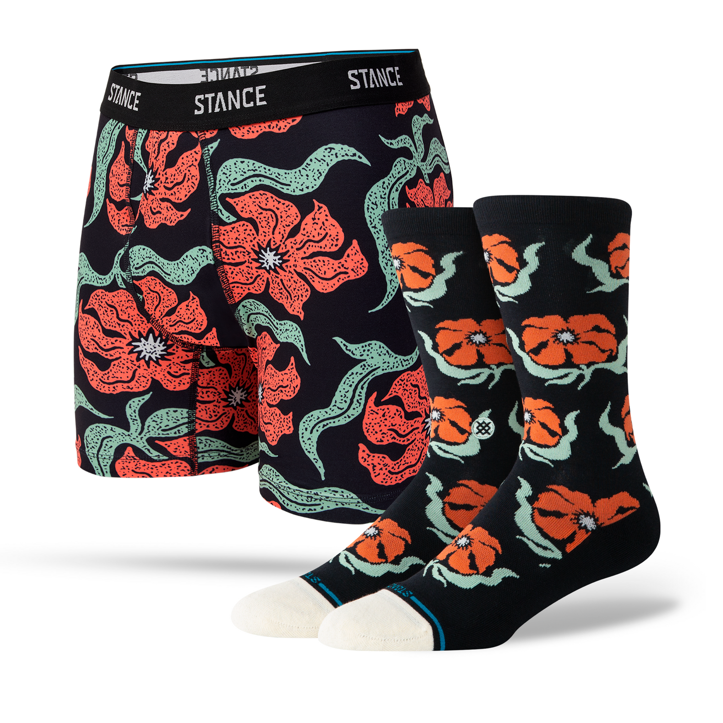 Stance Broadcast Boxer Brief &amp; Crew Socken 2er Pack Bunt