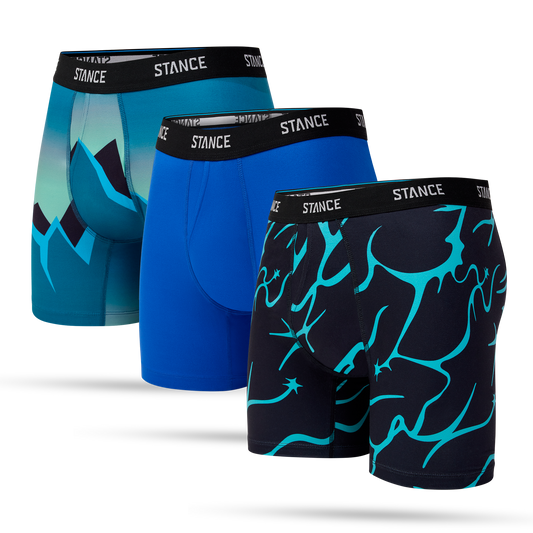 Stance Boxer Brief 3er Pack Blau