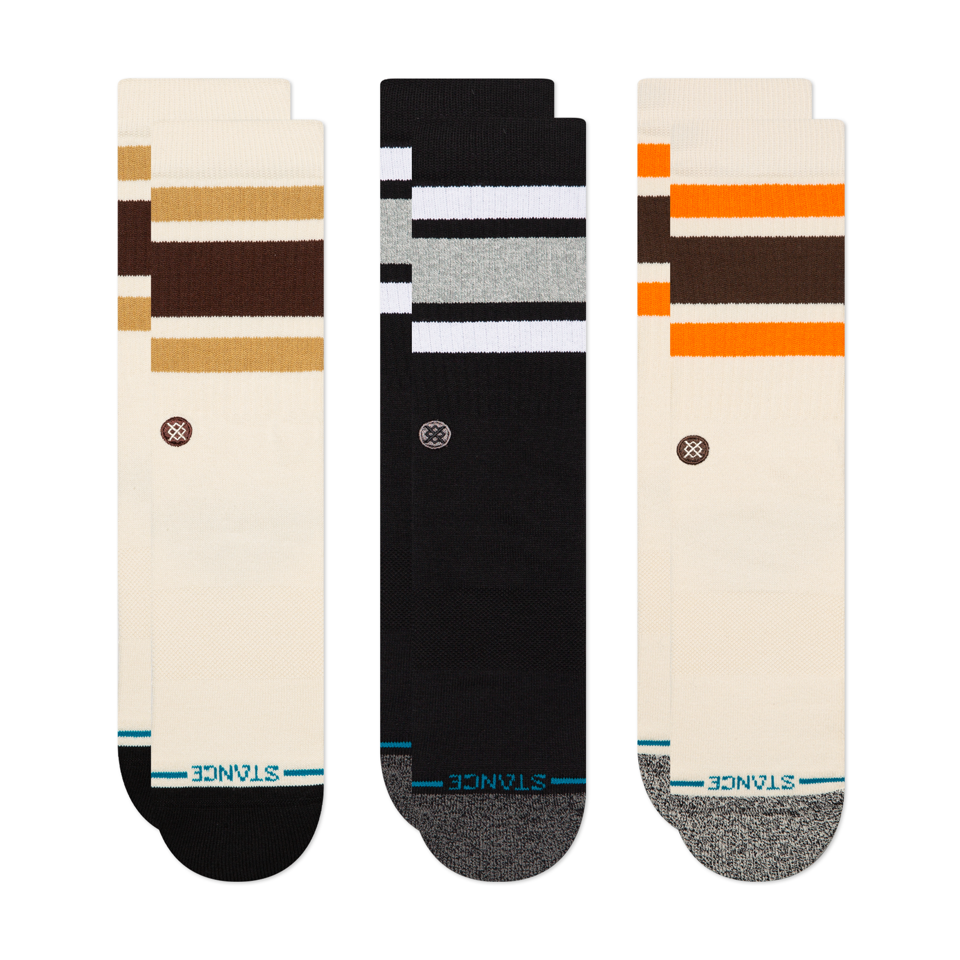 Stance Lifestyle Boyd Crew Socken 3Er Pack Off Weiss