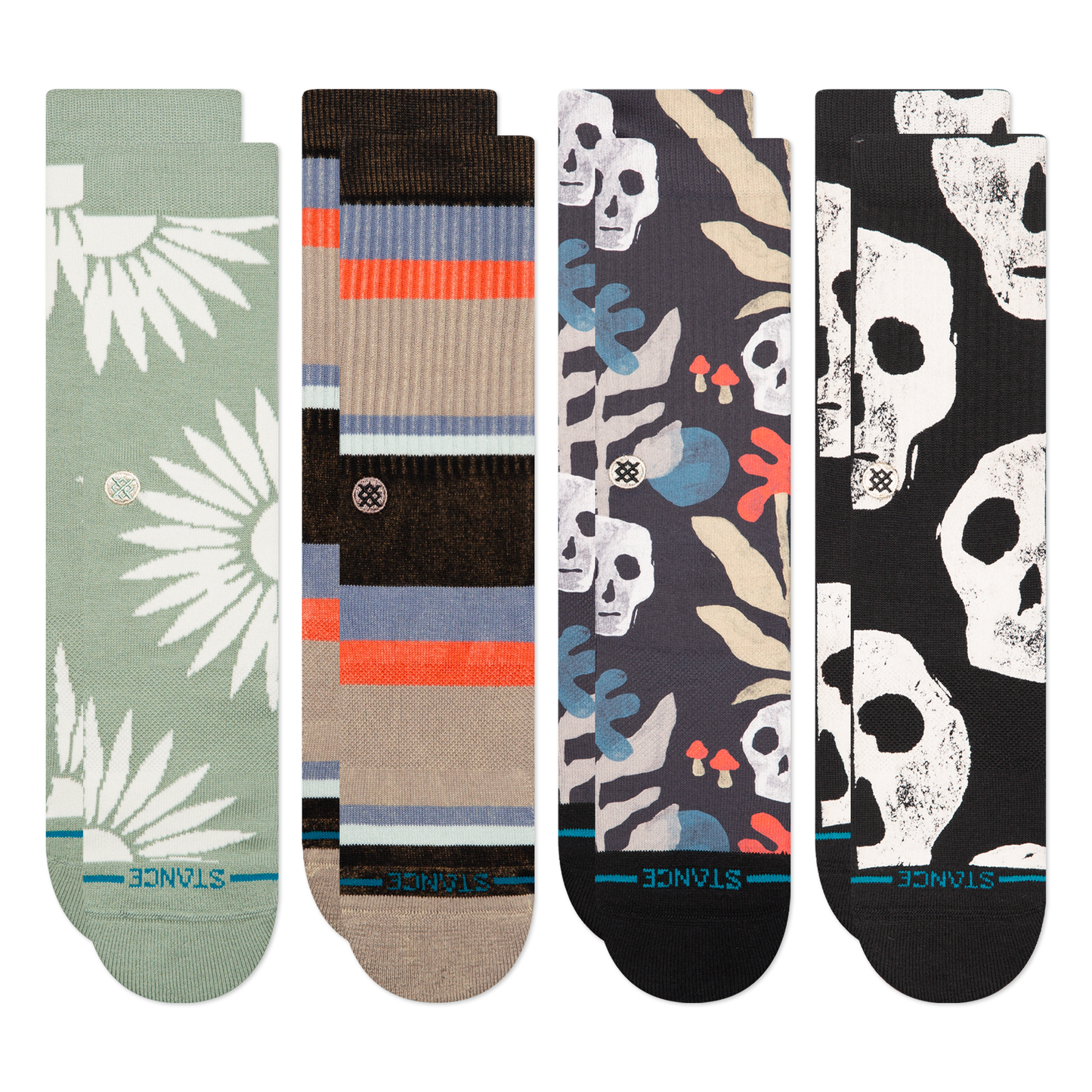 Stance Lifestyle Crew Socken 4Er Pack Schwarz