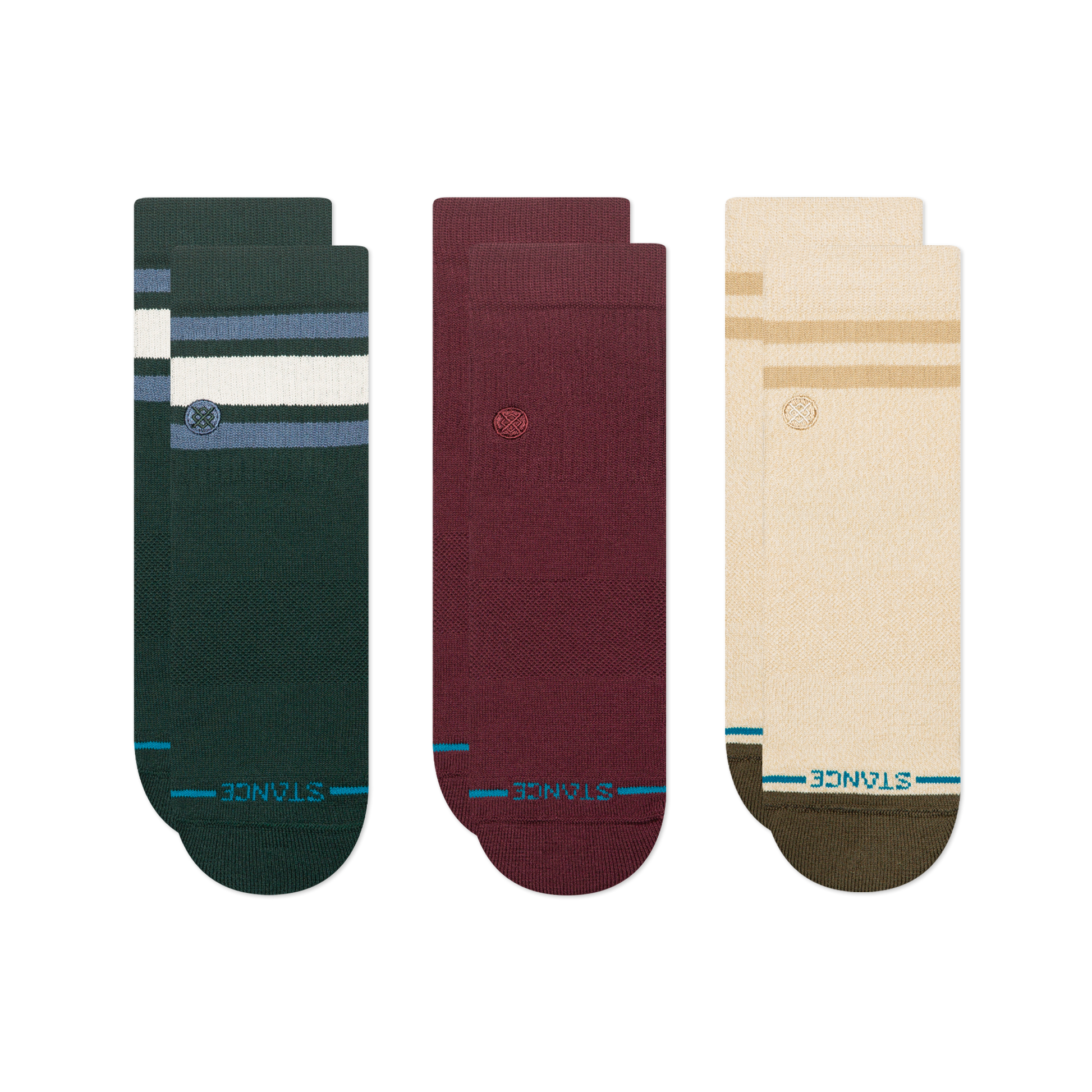 Stance Lifestyle Quarter Socken 3er Pack Bunt