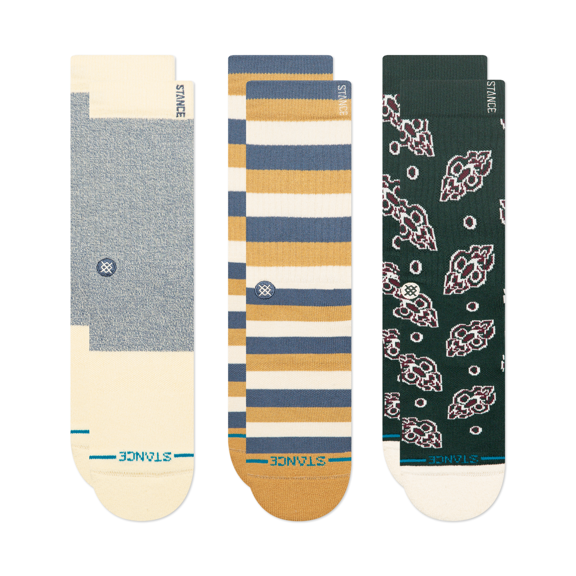 Stance Lifestyle Crew Socken 3er Pack Pine