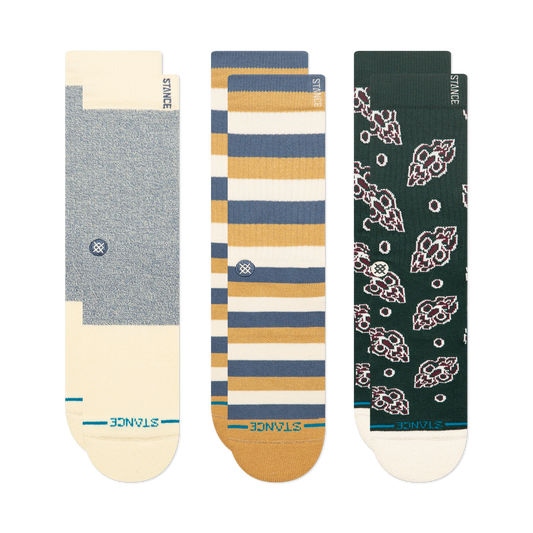 Stance Lifestyle Crew Socken 3er Pack Pine