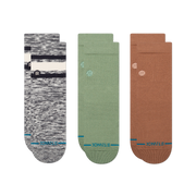 Stance Lifestyle Icon And Boyd Mixed Quarter Sock 3 Pack Multi