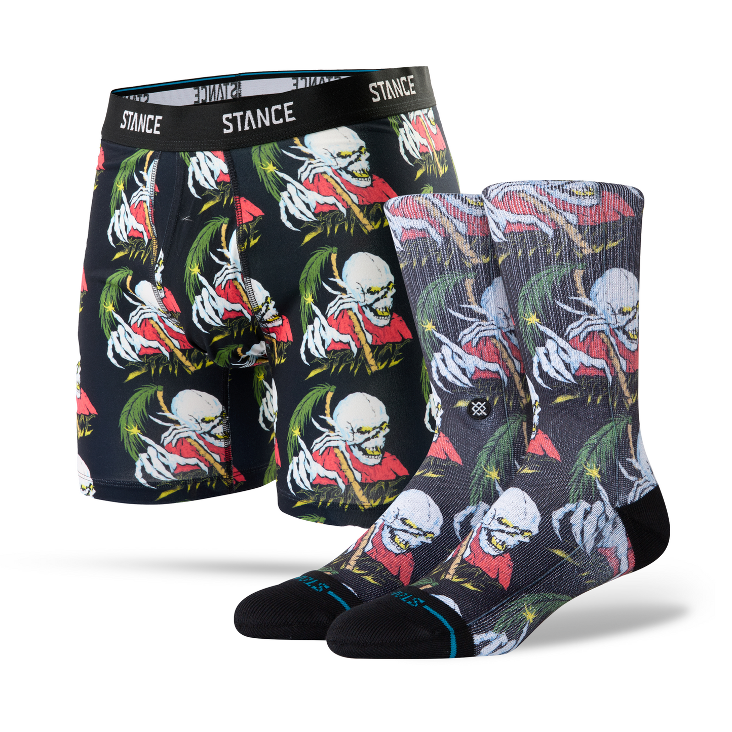 Stance Palm Slyaer Boxer Brief &amp; Crew Socken 2Er Pack Schwarz