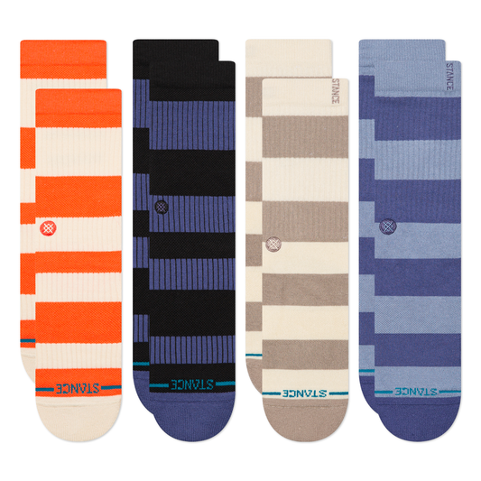 Stance Lifestyle Stacked Up & Fred Crew Socken 4Er Pack Bunt